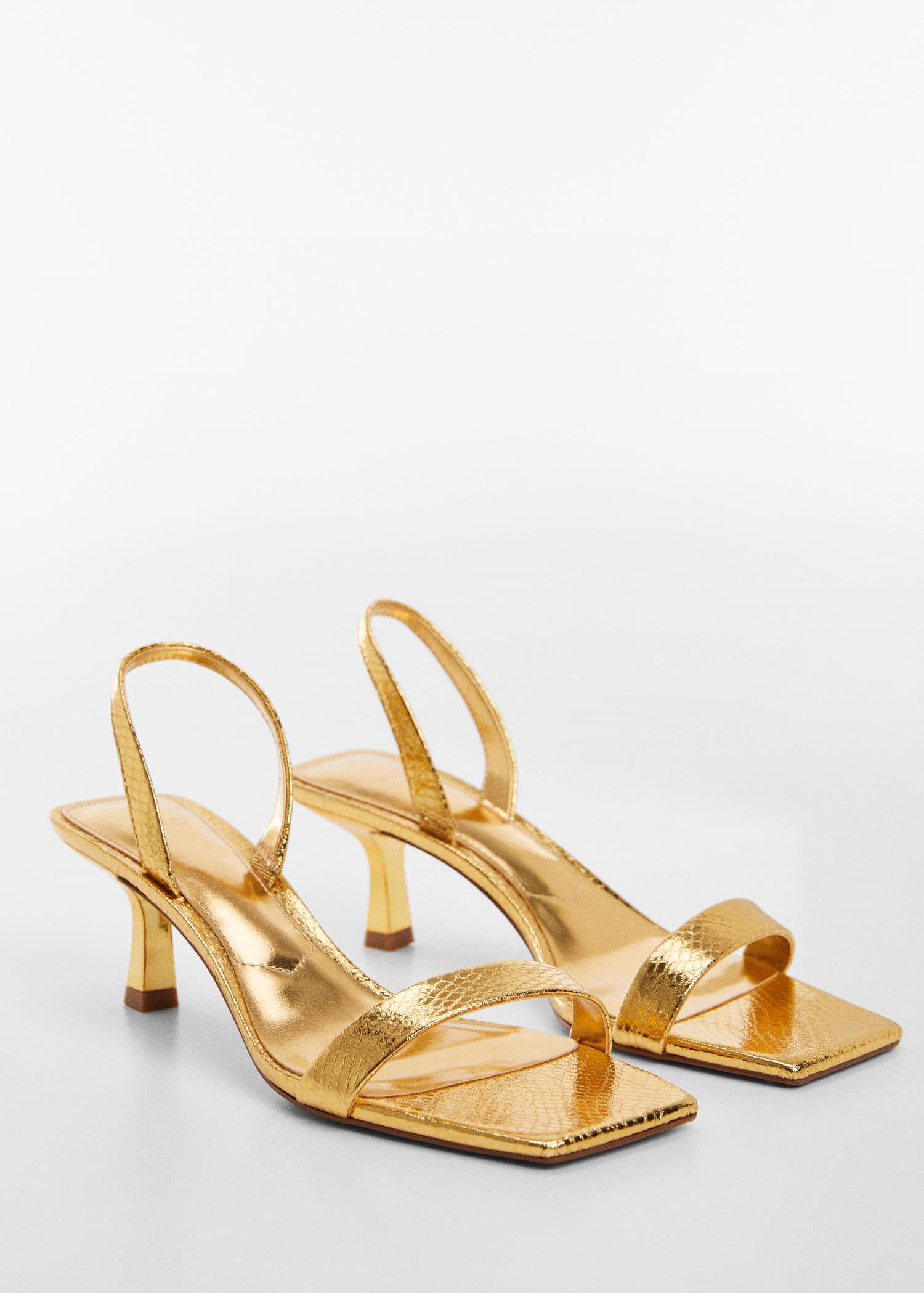 MANGO GOLD 67005738-OR MANGO WOMEN SANDAL