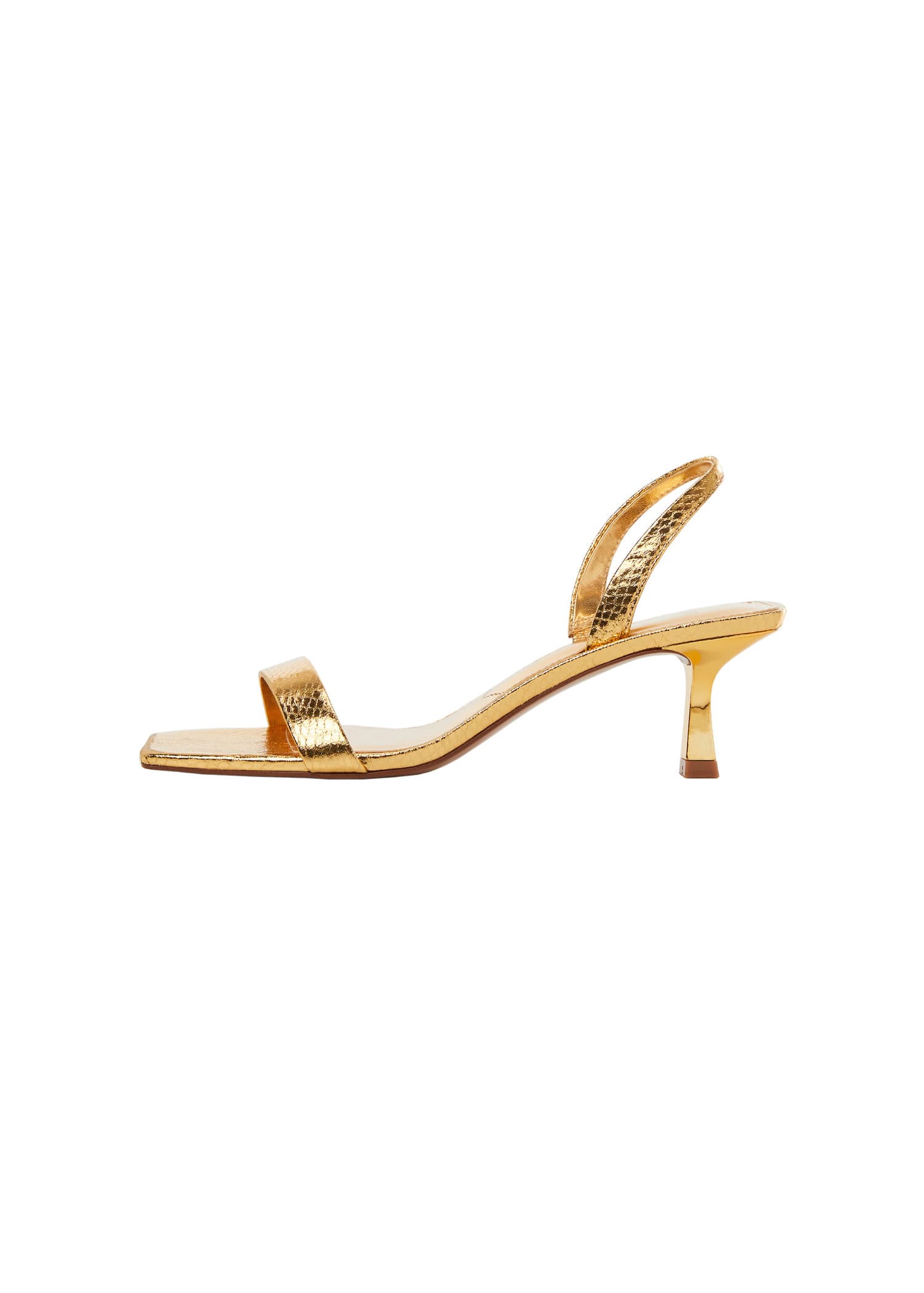 MANGO GOLD 67005738-OR MANGO WOMEN SANDAL