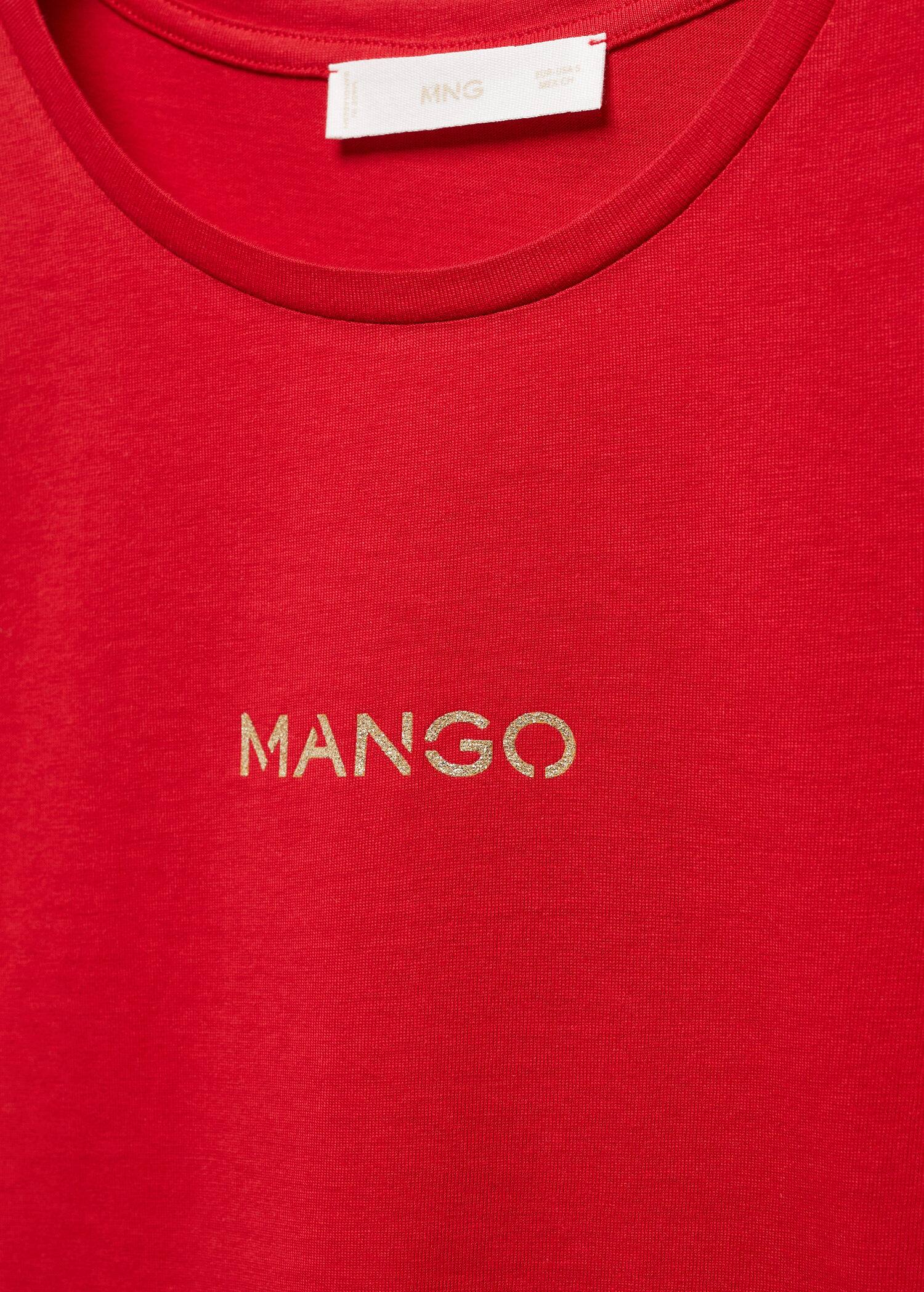 MANGO MANGOLOG-H 67010426-70 MANGO WOMEN T-SHIRT SHORT SLEEVE