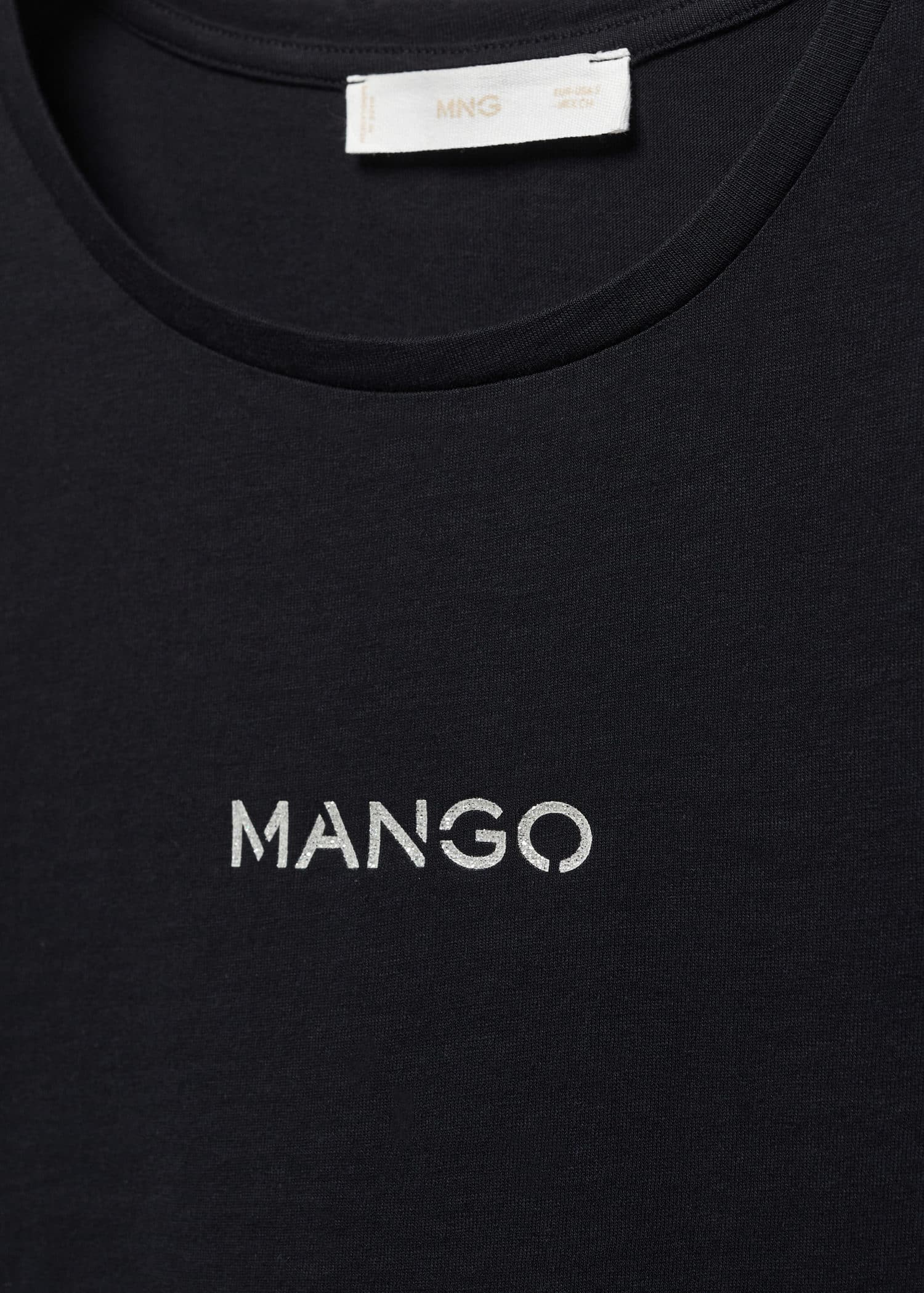 MANGO MANGOLOG-H 67010426-99 MANGO WOMEN T-SHIRT SHORT SLEEVE