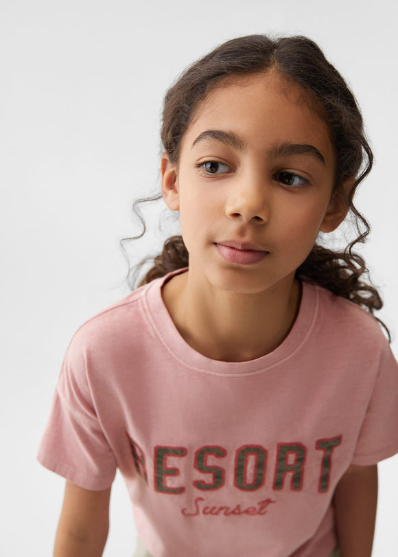 MANGO RESORT 67024465-89 MANGO KIDS GIRL T-SHIRT SHORT SLEEVE