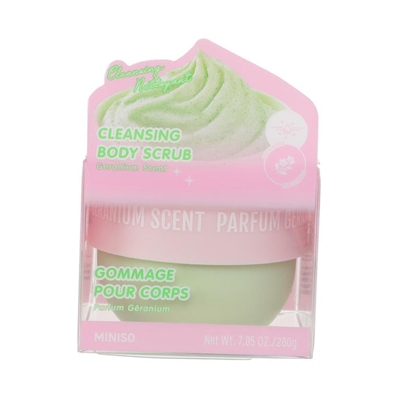 MINISO CLEANSING BODY SCRUB (GERANIUM SCENT) 2028112610106 SKINCARE & CLEAN