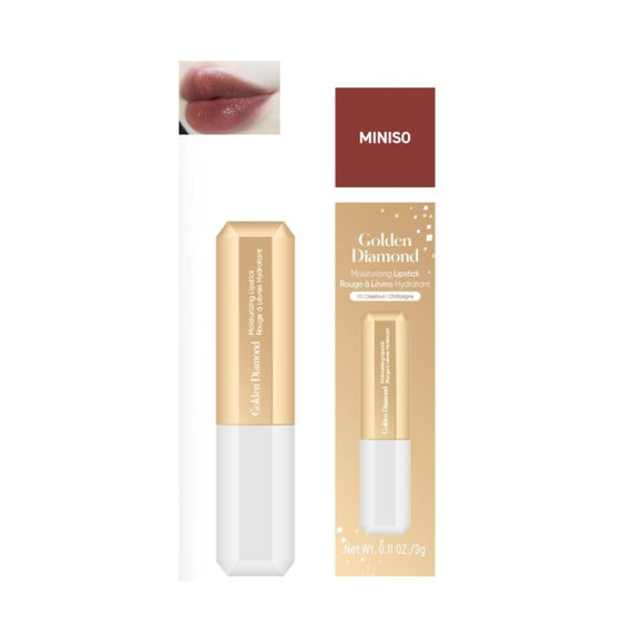 MINISO GOLDEN DIAMOND MOISTURIZING LIPSTICK(05 CHESTNUT) 2027634611103 LIPSTICK