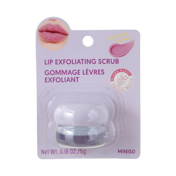 MINISO LIP EXFOLIATING SCRUB (GRAPE SCENT) 2028113010103 LIP BALM