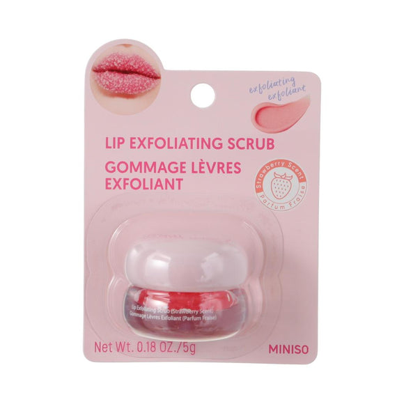 MINISO LIP EXFOLIATING SCRUB (STRAWBERRY SCENT) 2028113011100 LIP BALM