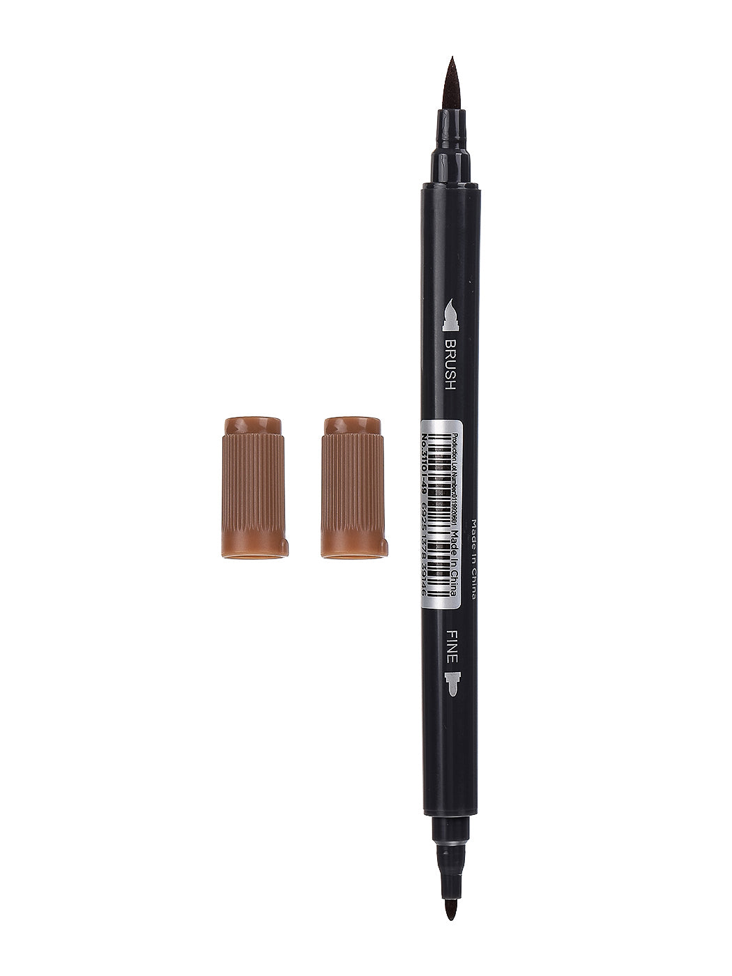 MINISO WATER SOLUBLE DOUBLE HEADED COLORED PEN (CHOCOLATE) 0400013061 MARKER