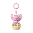 MINISO DISNEY STITCH DINNER PARTY COLLECTION STRAWBERRY CUPCAKE KEYCHAIN(ANGEL) 2020502210101 FASHIONABLE ORNAMENTS-1