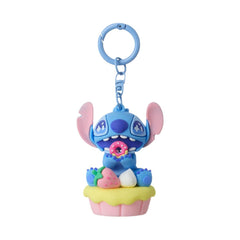 MINISO DISNEY STITCH DINNER PARTY COLLECTION STRAWBERRY CUPCAKE KEYCHAIN(STITCH) 2020502211108 FASHIONABLE ORNAMENTS
