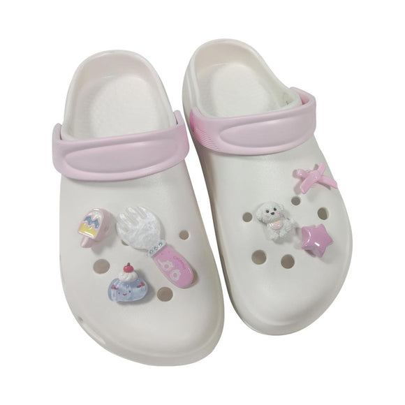 MINISO LOVELY CLOGS(WHITE,35-36) 2020750012113 FASHIONABLE SLIPPERS