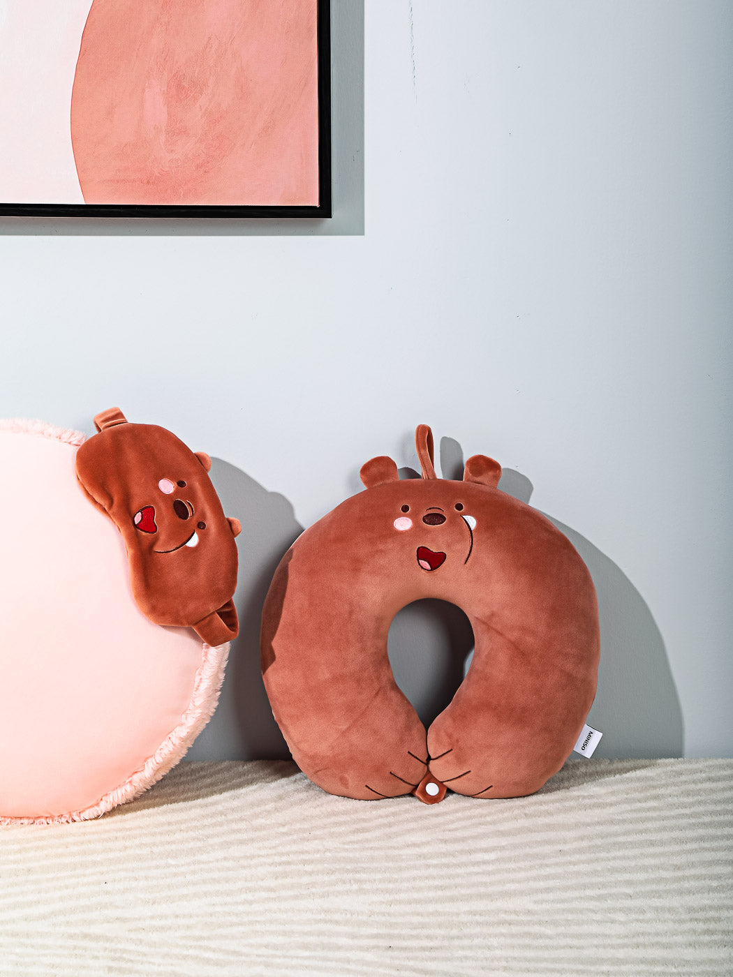 MINISO WE BARE BEARS COLLECTION 4.0 U-SHAPED PILLOW (GRIZZLY) 2010570710108 U-SHAPED NECK PILLOW