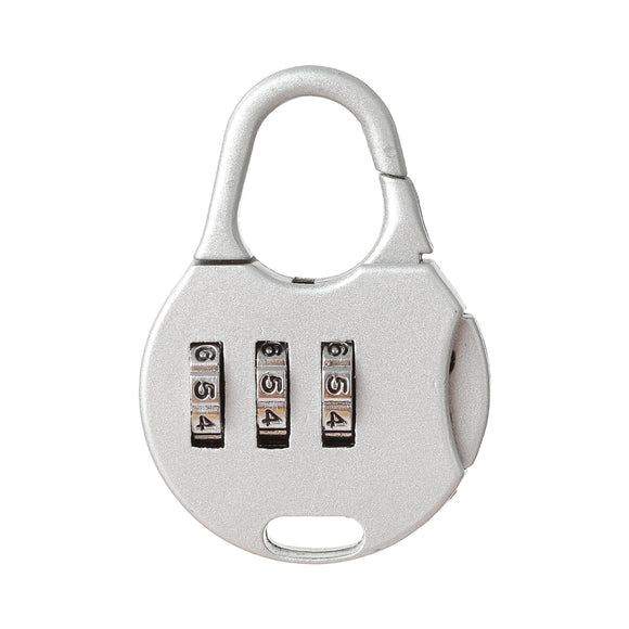 MINISO MINI ROUND LOCK(SILVER) 2010615812101 TRAVEL ACCESSORIES
