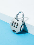 MINISO MINI ROUND LOCK(SILVER) 2010615812101 TRAVEL ACCESSORIES-2