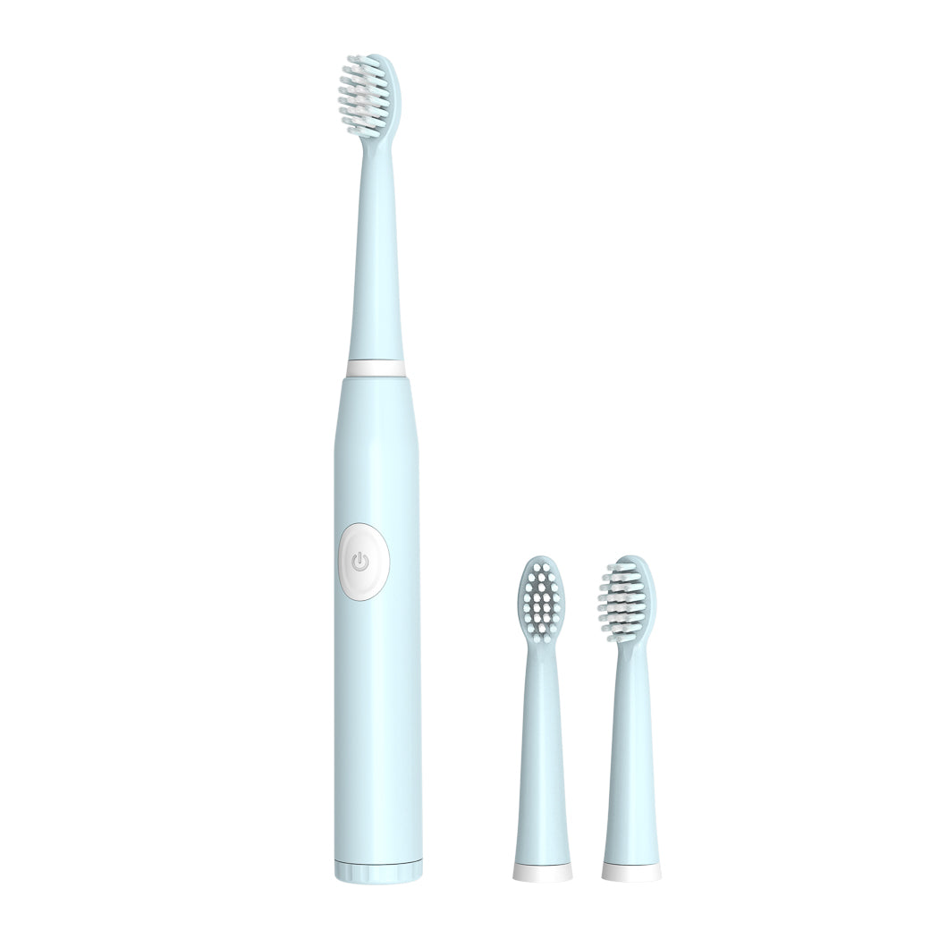 MINISO BATTERY POWERED ELECTRIC TOOTHBRUSH WITH 3 BRUSH HEADS ( BLUE ) 2012664710100 TOOTHBRUSH