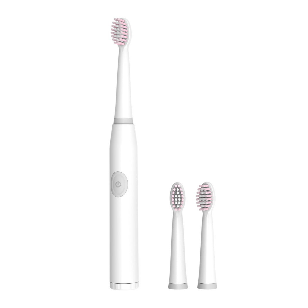 MINISO BATTERY POWERED ELECTRIC TOOTHBRUSH WITH 3 BRUSH HEADS ( WHITE ) 2012664711107 TOOTHBRUSH-2
