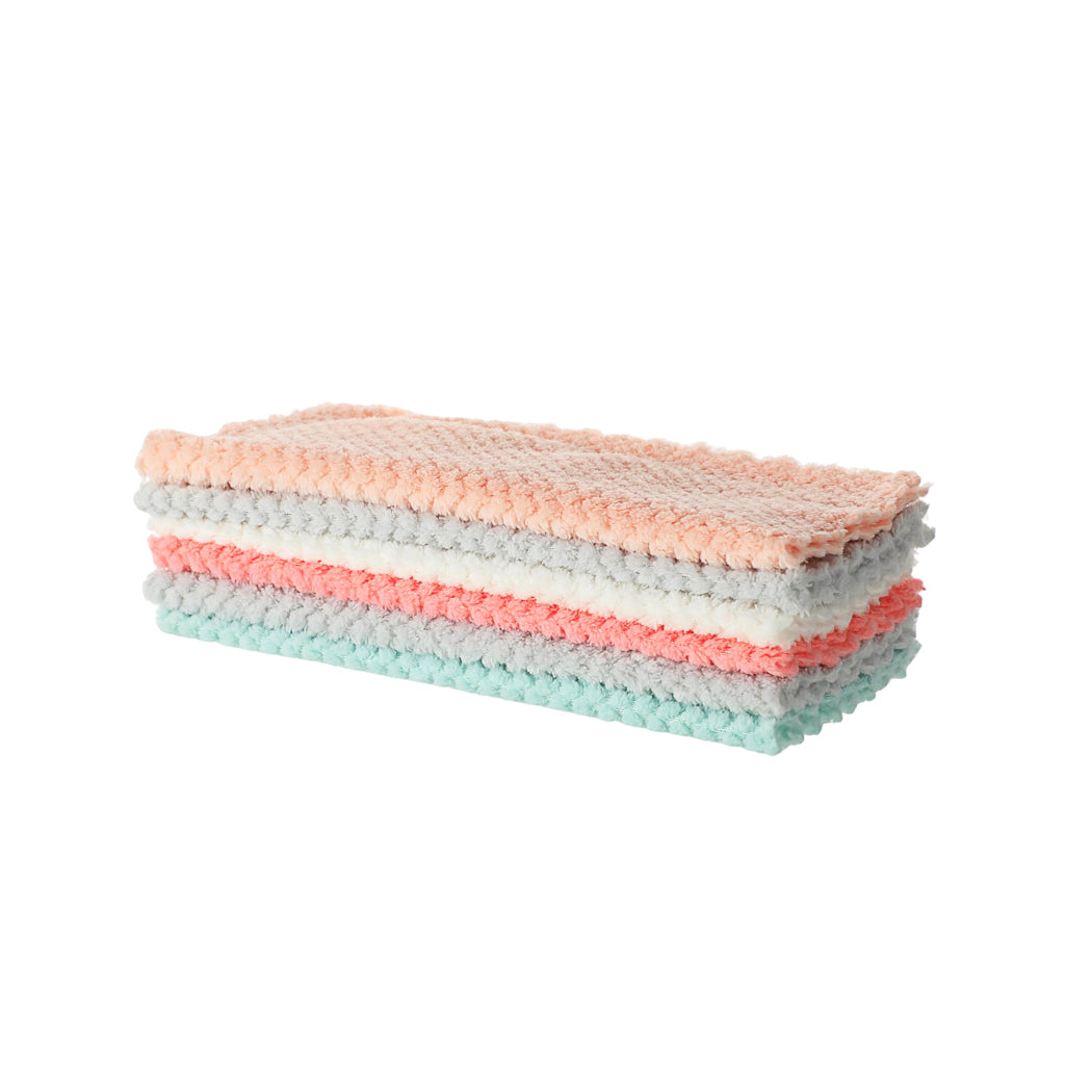 MINISO CORAL FLEECE CLEANING CLOTH ( 6 PACK ) 2012787510106 CLEANING PRODUCTS