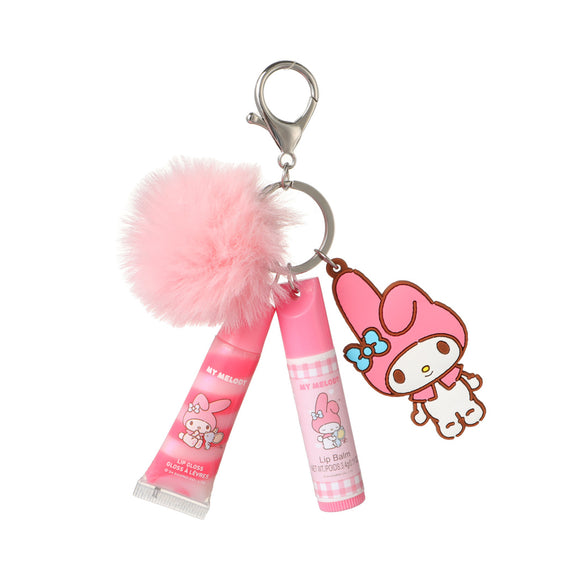 MINISO MY MELODY EMOLLIENT LIP GLOSS & LIP BALM KEYCHAIN FOR KIDS 2021782210102 KIDS LIP BALM