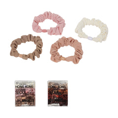 MINISO BROWN HAIR TIES IN BOX (4 PCS) 2018107210107 HAIR TIE