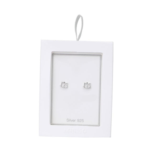 MINISO STERLING SILVER STUD EARRINGS (1 PAIR) 2022805110102 EARRINGS