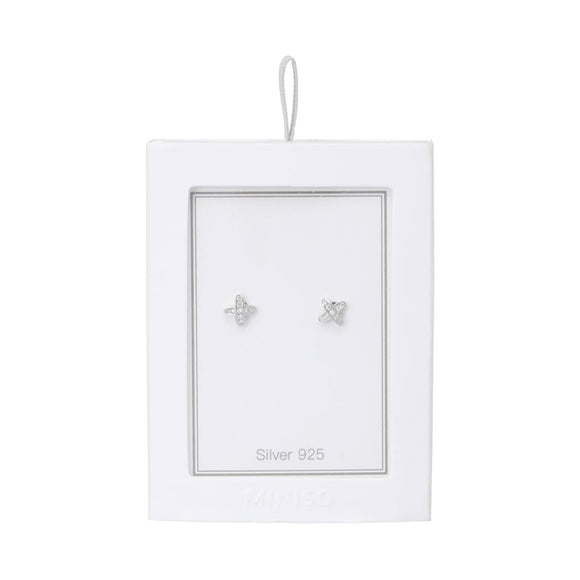 MINISO STERLING SILVER STUD EARRINGS (1 PAIR) 2022805310106 EARRINGS