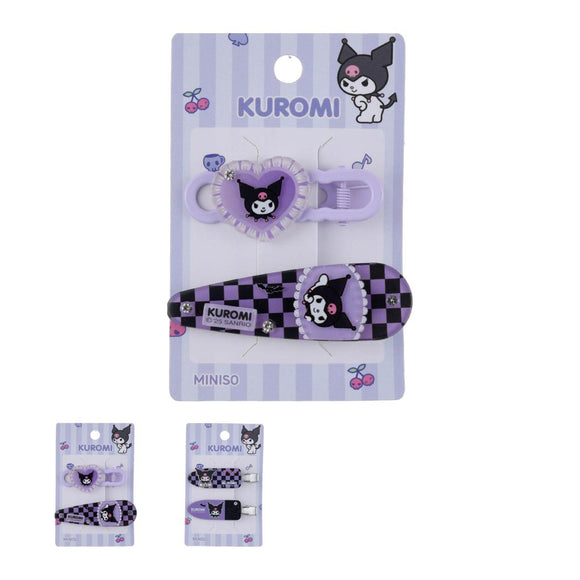 MINISO KUROMI HAIR CLIP (2 PCS) 2025646610107 HAIR CLIPPERS