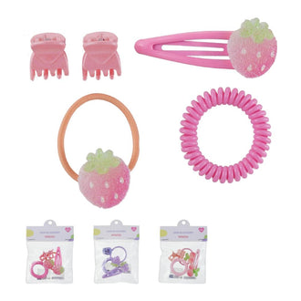 MINISO IN-BAG SERIES FRUIT HAIR ACCESSORIES SET (5 PCS) 2028080810102 HAIR CLIPPERS