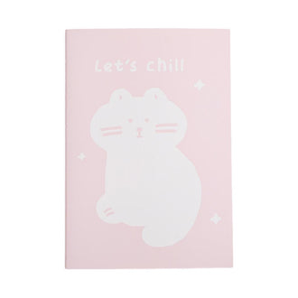 MINISO ANIMAL SERIES A5 STITCH-BOUND BOOK (PINK) (32 SHEETS) 2028693410102 MEMO BOOK