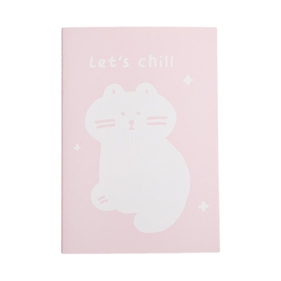 MINISO ANIMAL SERIES A5 STITCH-BOUND BOOK (PINK) (32 SHEETS) 2028693410102 MEMO BOOK