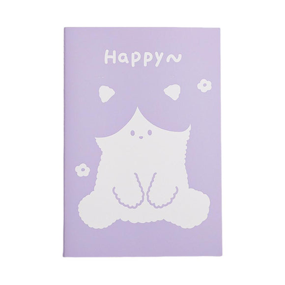 MINISO ANIMAL SERIES A5 STITCH-BOUND BOOK (PURPLE) (32 SHEETS) 2028694610105 MEMO BOOK