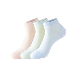 MINISO COOLNISO COOLING SERIES WOMEN'S ANKLE SOCKS (3 PAIRS,CANDY COLOR) 2028763710101 WOMEN'S LOW-CUT SOCKS