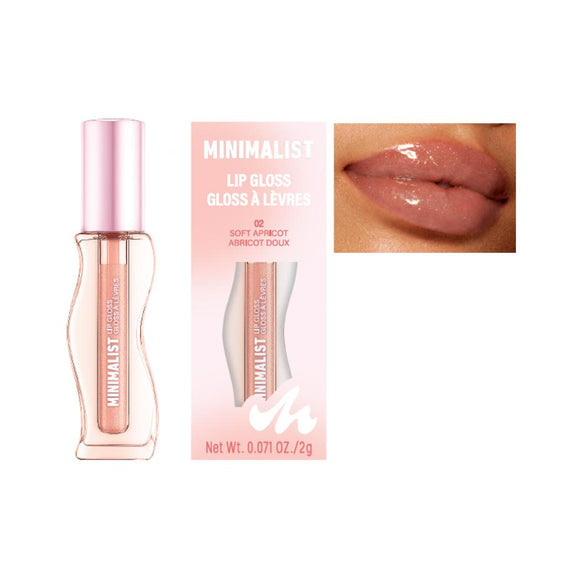 MINISO MINIMALIST LIP GLOSS(02 SOFT APRICOT) 2028344412103 LIQUID LIPSTICK