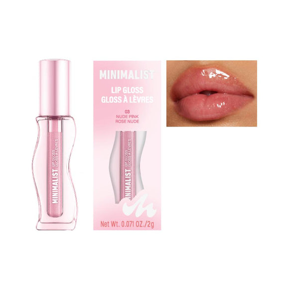 MINISO MINIMALIST LIP GLOSS(03 NUDE PINK) 2028344410109 LIQUID LIPSTICK