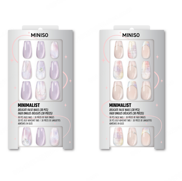 MINISO SPARKLE SERIES FALSE NAILS WITH JELLY ADHESIVE TABS(06) 2026990114105