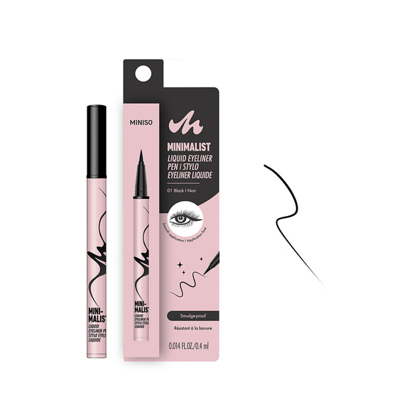 MINISO MINIMALIST SMOOTH LIQUID EYELINER(01 BLACK) 2029699812105 EYELINER PENCIL/LIQUID