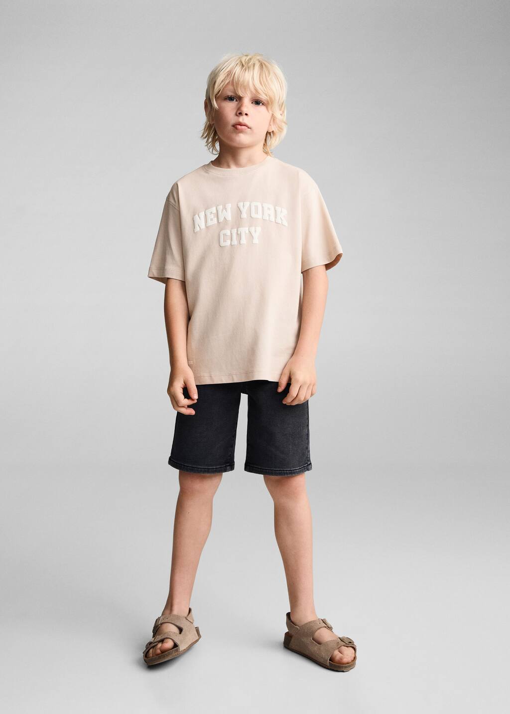 MANGO NEW 77002929-07 MANGO KIDS BOY T-SHIRT SHORT SLEEVE