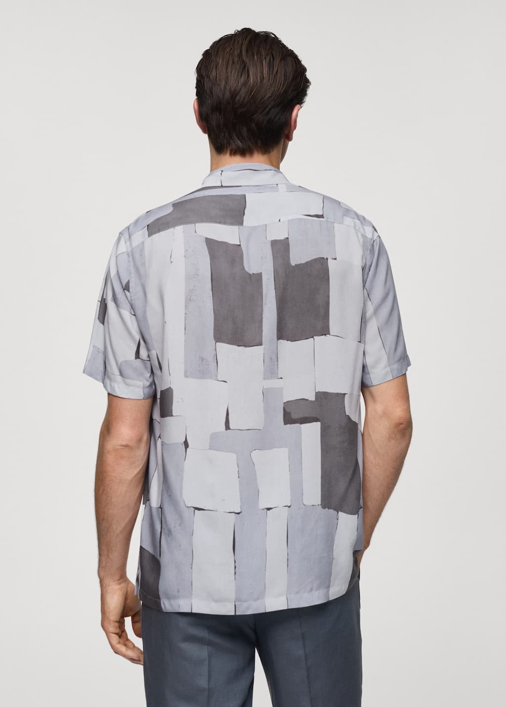 MANGO ATRI 77012549-90 MANGO MAN SHIRT SHORT SLEEVE