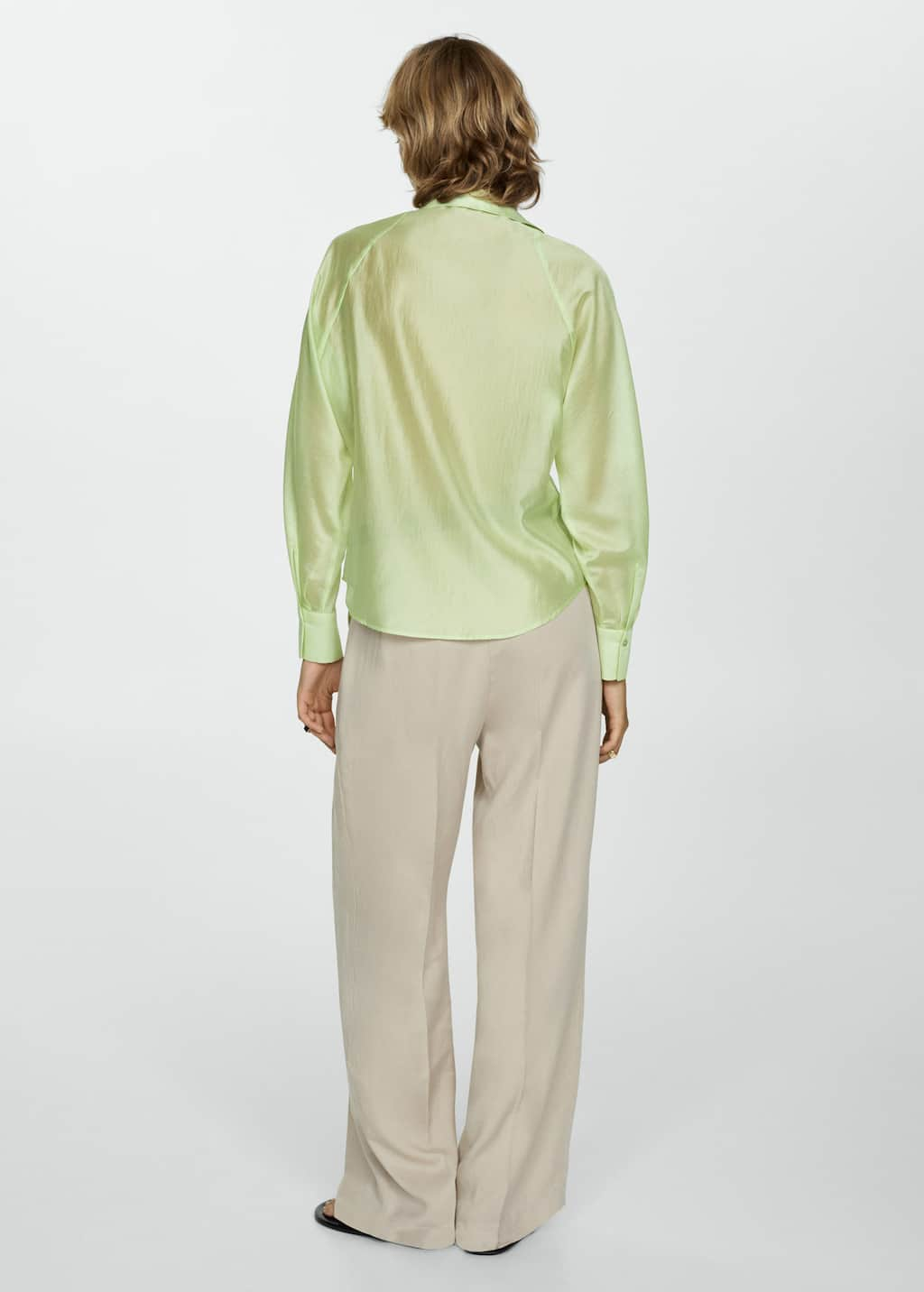 MANGO JUNE 77014023-43 MANGO WOMEN SHIRT LONG SLEEVE