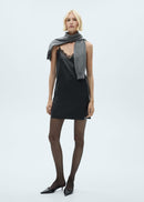 MANGO LILIUM 77019033-99 MANGO WOMEN DRESS KNEE LENGTH-2