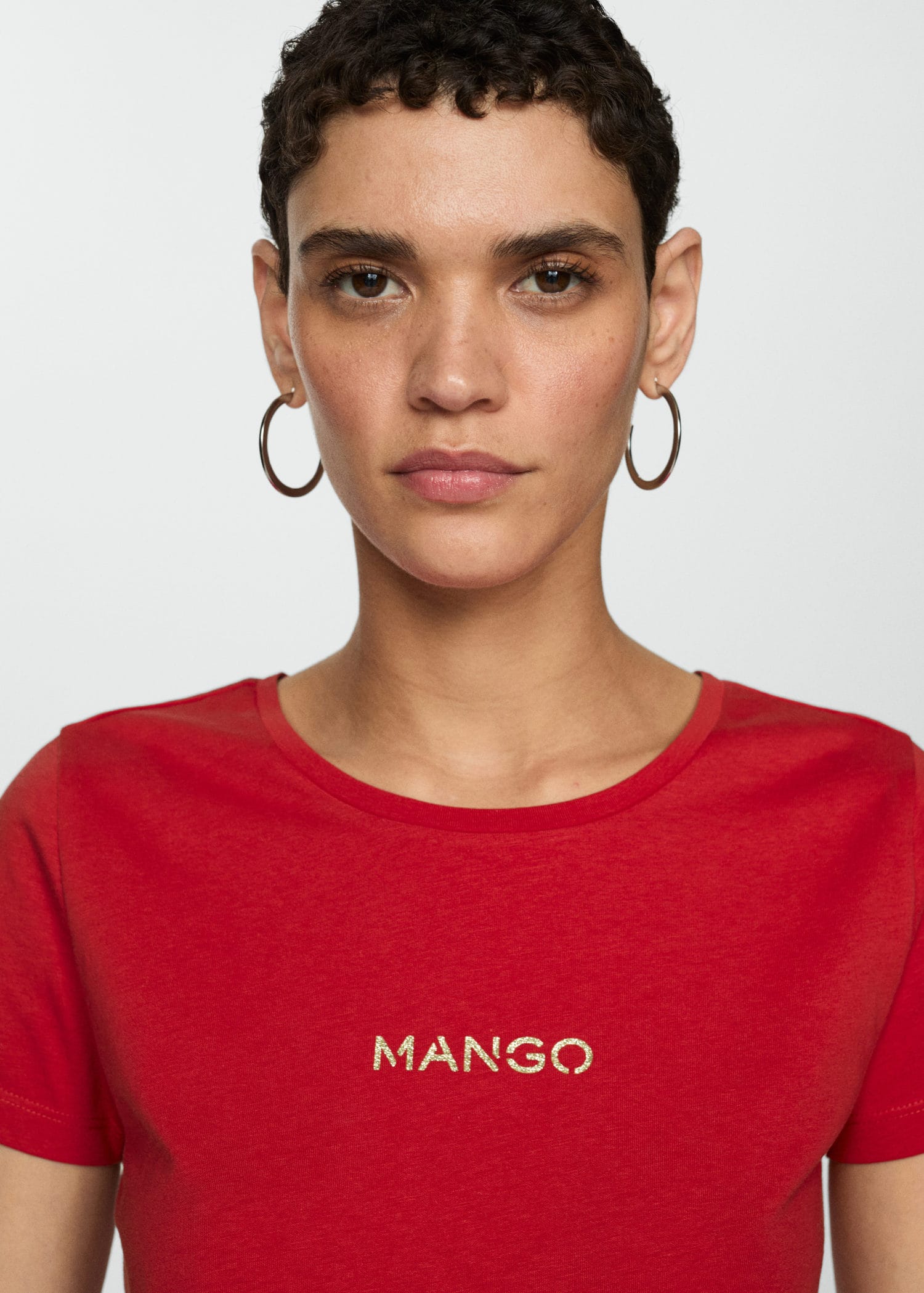 MANGO MANGOLOG-H 77020354-70 MANGO WOMEN T-SHIRT SHORT SLEEVE