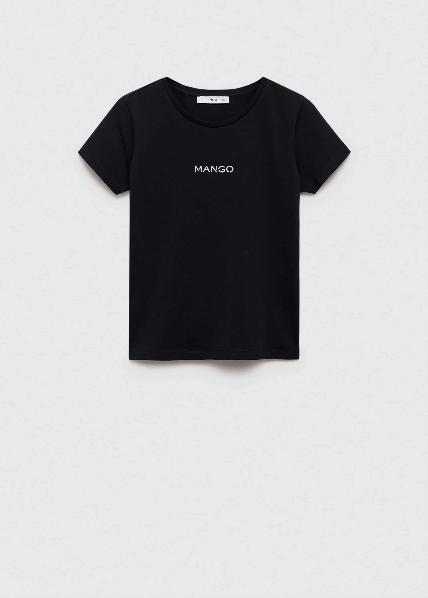 MANGO MANGOLOG-H 77020354-99 MANGO WOMEN T-SHIRT SHORT SLEEVE