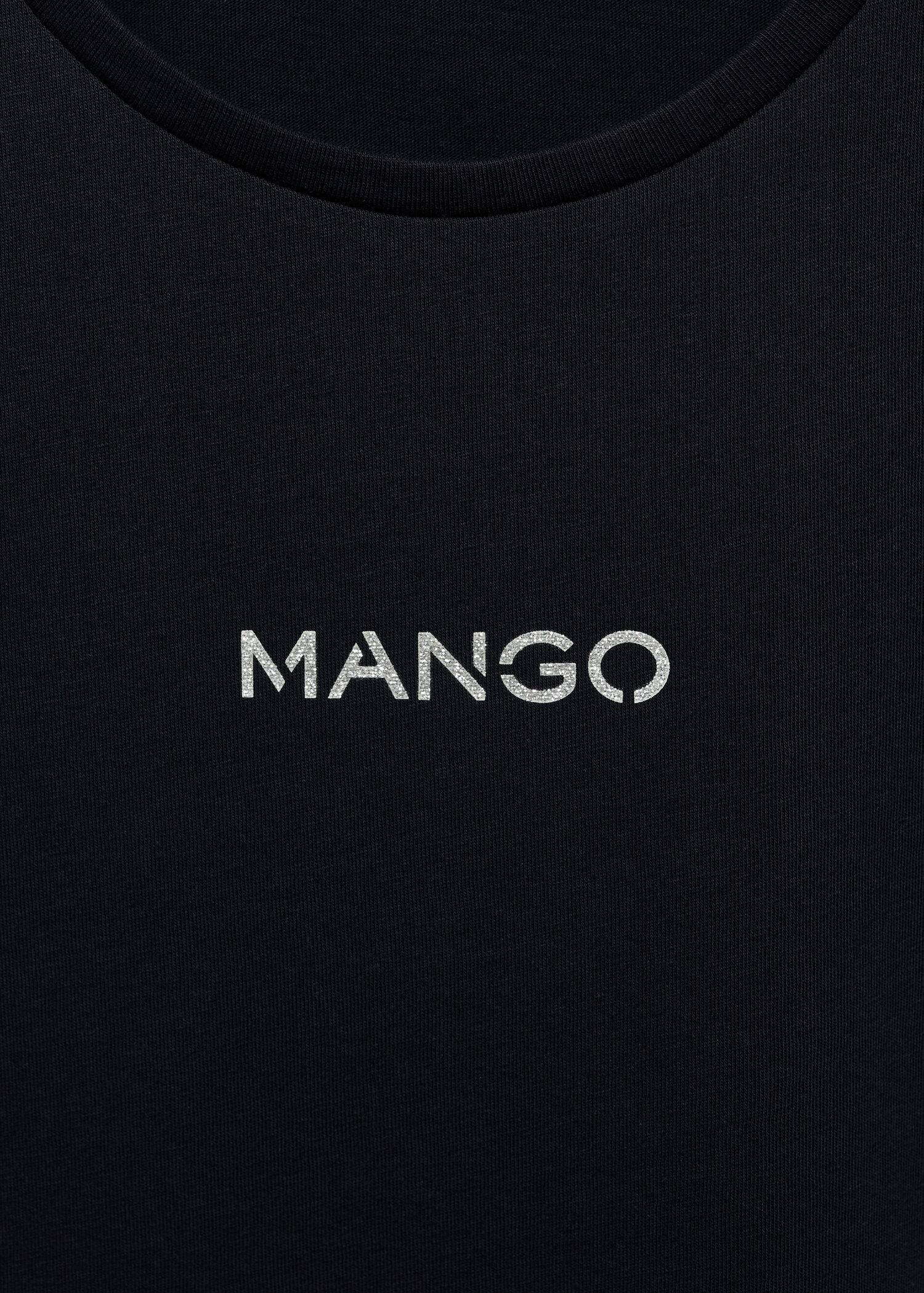 MANGO MANGOLOG-H 77020354-99 MANGO WOMEN T-SHIRT SHORT SLEEVE