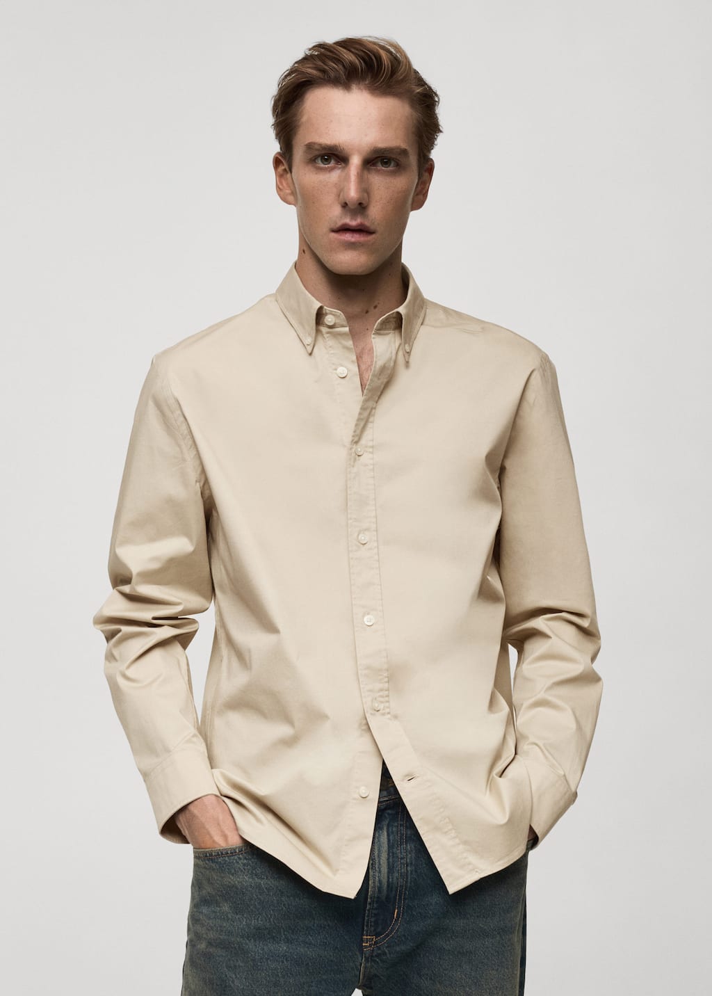 MANGO NIMES 77024452-08 MANGO MAN SHIRT LONG SLEEVE