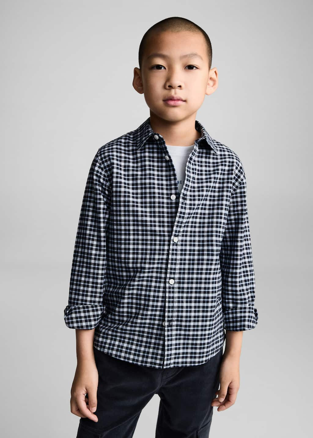 MANGO NACHO 77024774-52 MANGO KIDS BOY SHIRT LONG SLEEVE