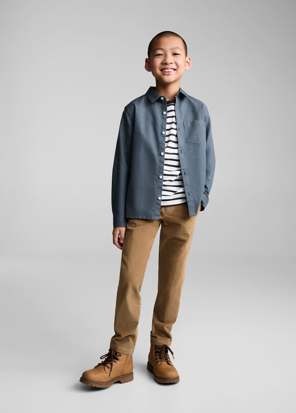 MANGO BENJI 77024782-52 MANGO KIDS BOY SHIRT LONG SLEEVE