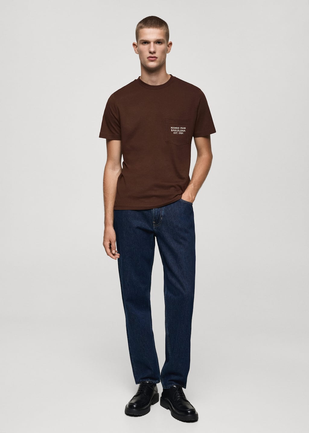 MANGO LOGOPOK-H 77027676-30 MANGO MAN T-SHIRT SHORT SLEEVE