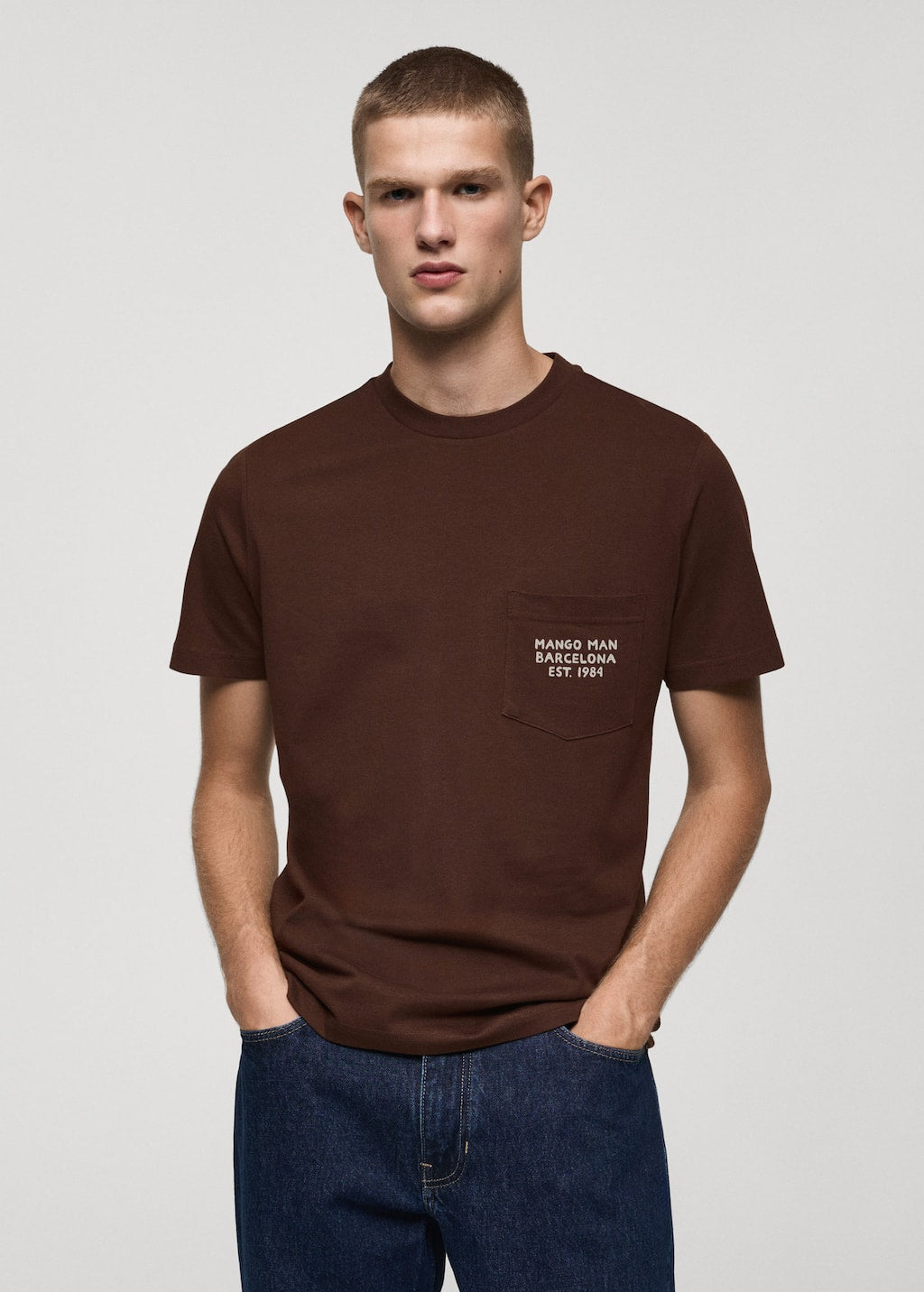 MANGO LOGOPOK-H 77027676-30 MANGO MAN T-SHIRT SHORT SLEEVE