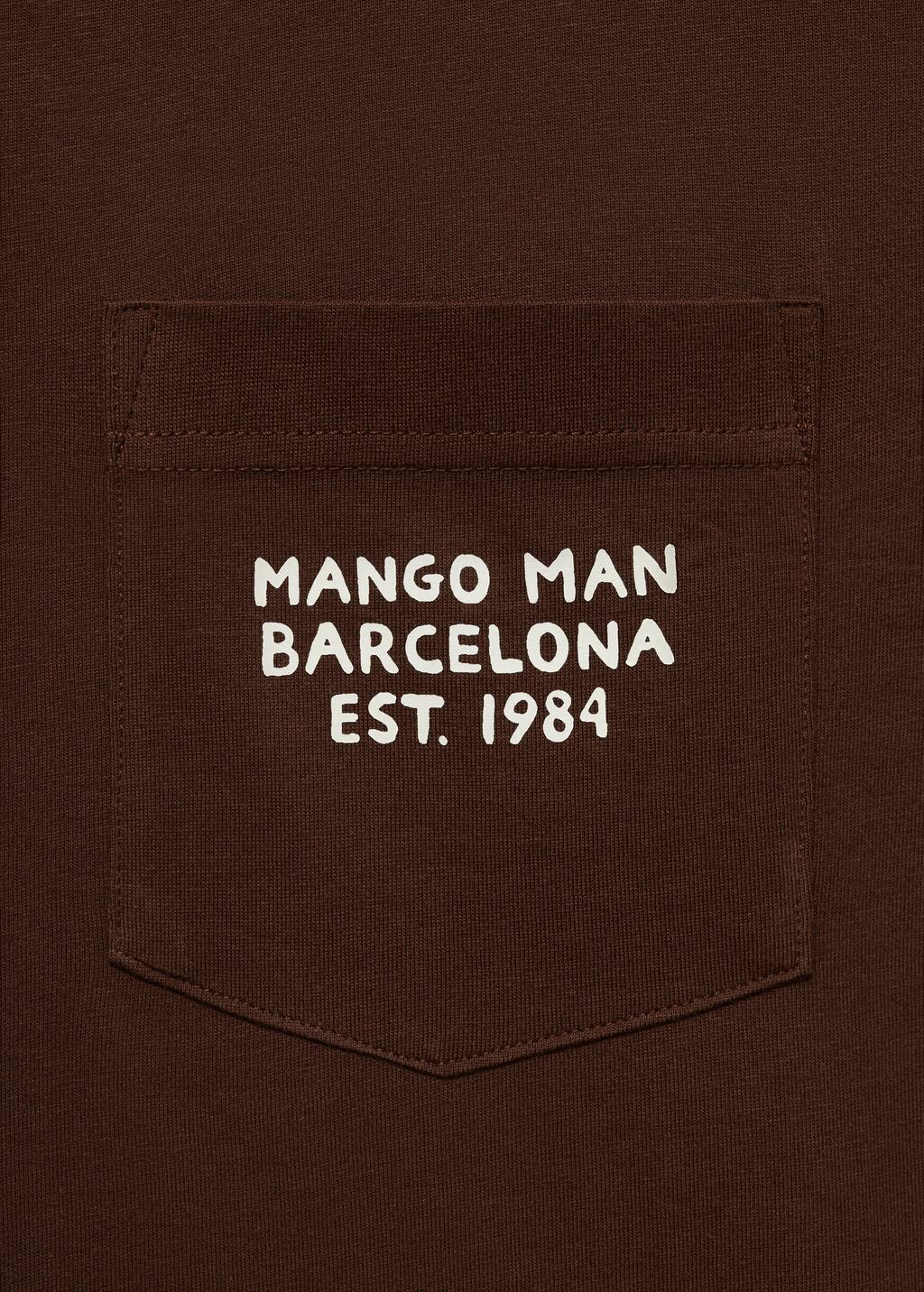 MANGO LOGOPOK-H 77027676-30 MANGO MAN T-SHIRT SHORT SLEEVE