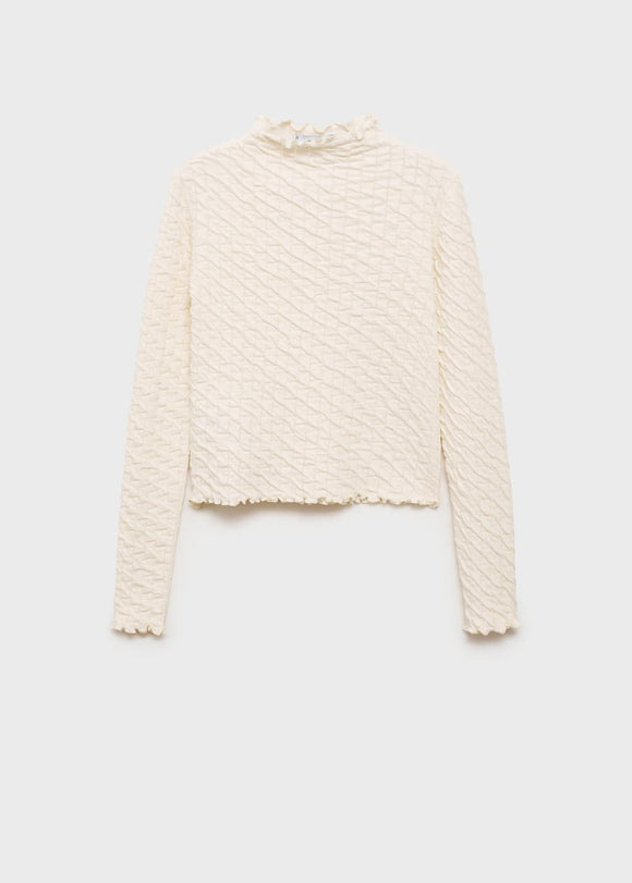 MANGO CELIA 77027719-05 MANGO WOMEN T-SHIRT LONG SLEEVE