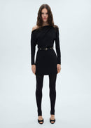 MANGO CRIS2 77037644-99 MANGO WOMEN DRESS KNEE LENGTH-2