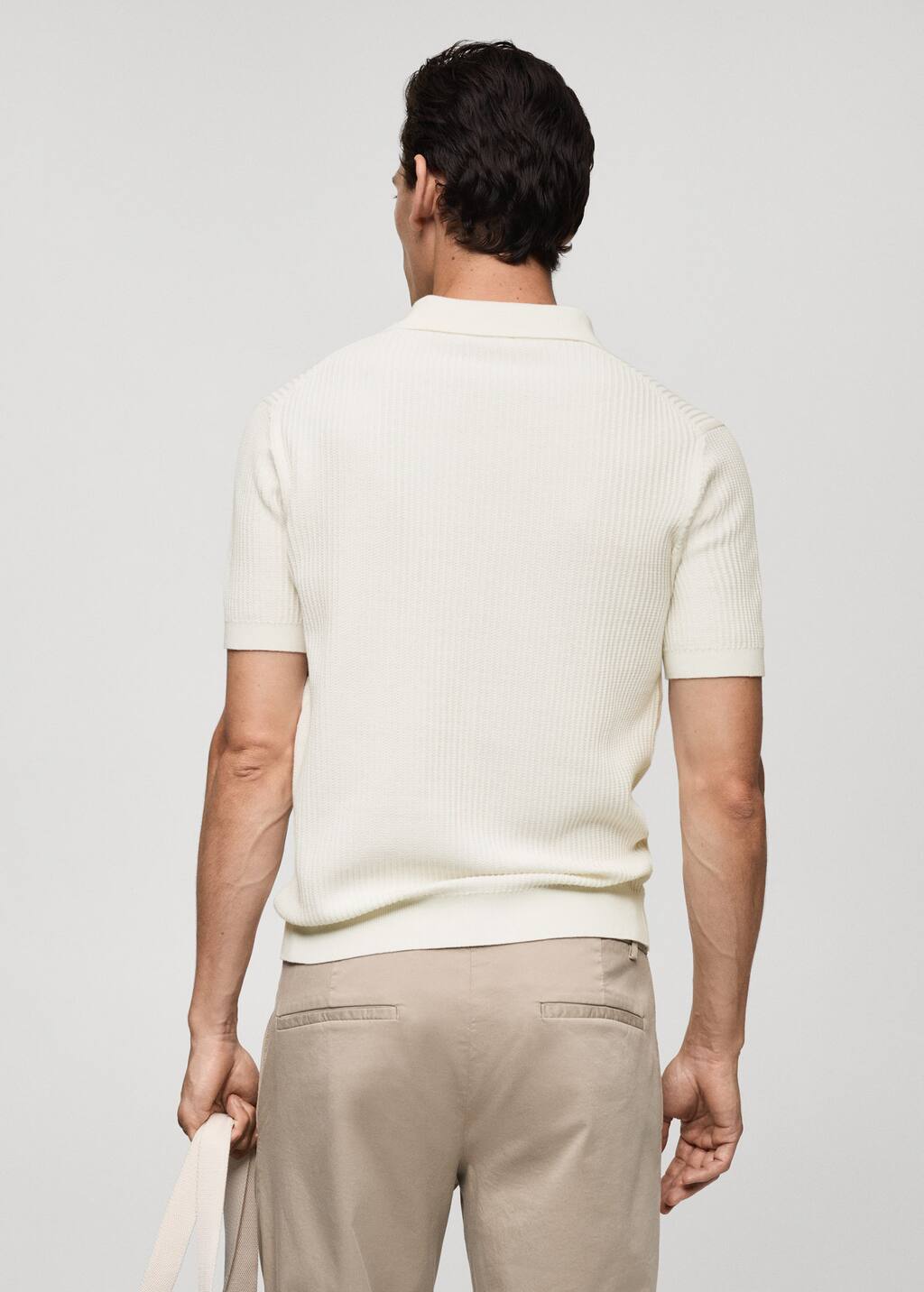 MANGO FLUIDOH-H 77037698-02 MANGO MAN POLO SHIRT