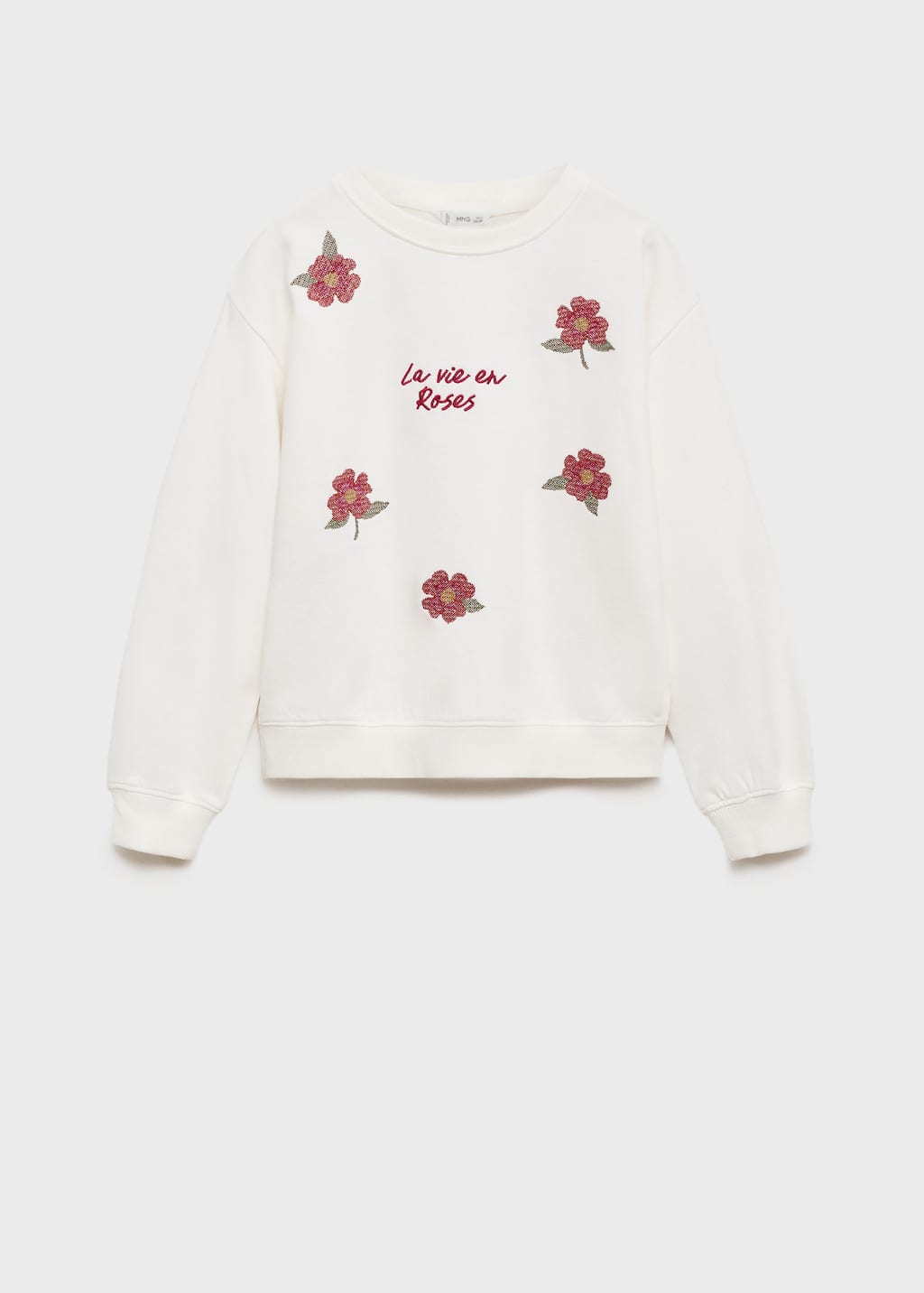 MANGO ROSES 77037703-02 MANGO KIDS GIRL SWEATSHIRT